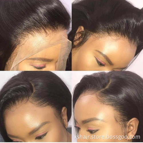 Natural Color Body Wave HD 360 Perruque Swiss Lace Frontal Brazilian Virgin Hair 360 hd Lace Frontals Closure